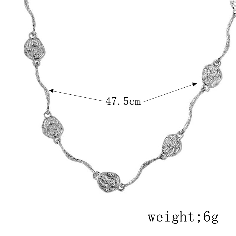 Elegant Lady Solid Color Sterling Silver Silver Plated Necklace