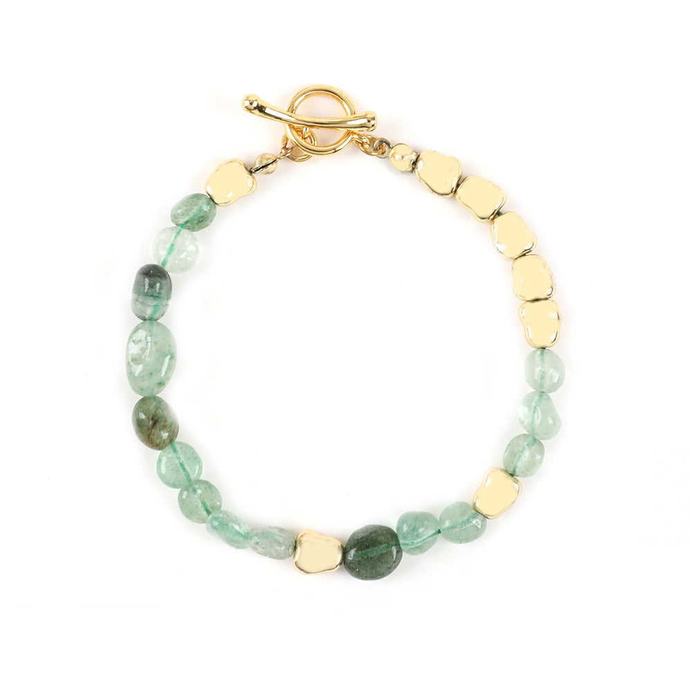 Vintage Style Color Block Natural Stone Beaded Women's Bracelets