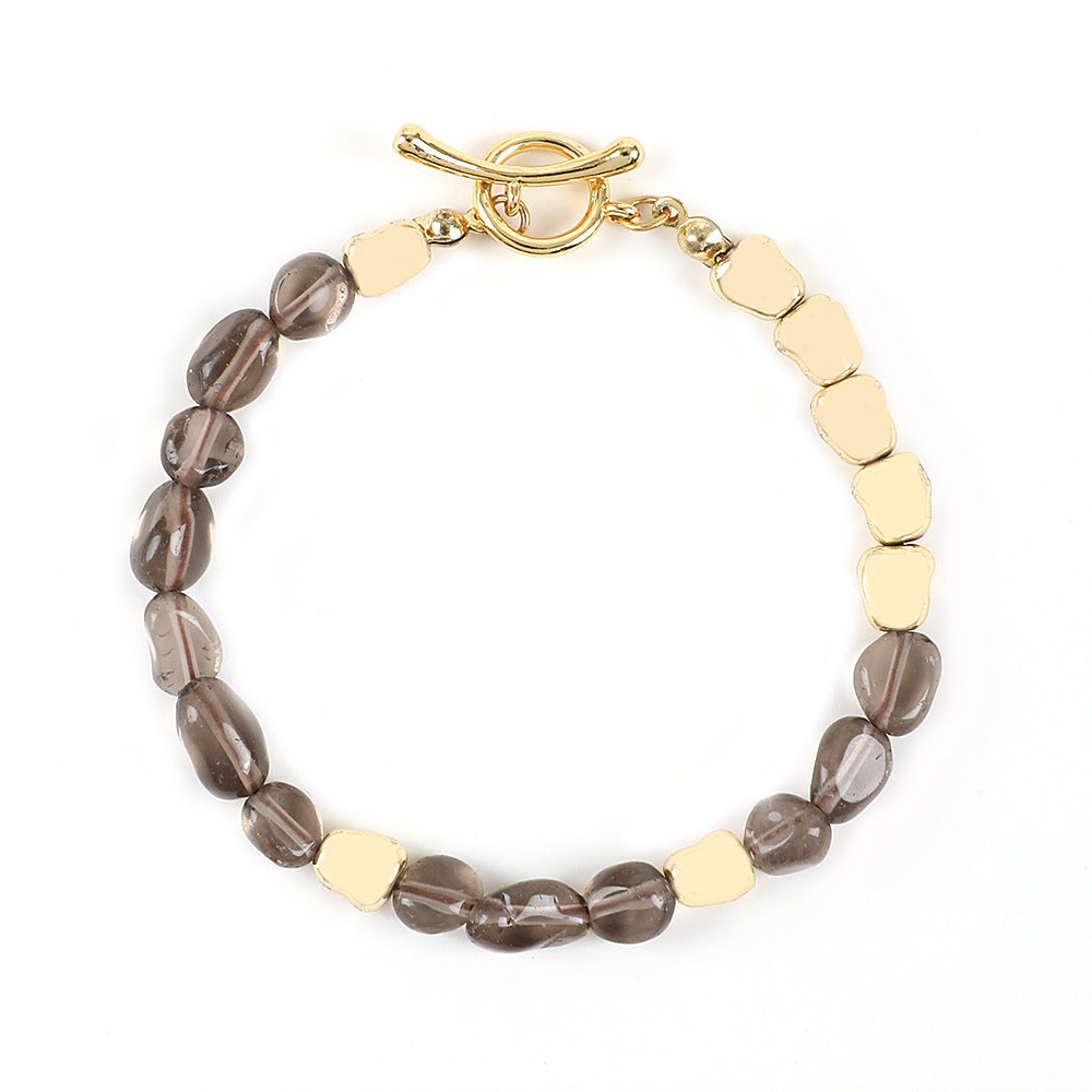 Vintage Style Color Block Natural Stone Beaded Women's Bracelets