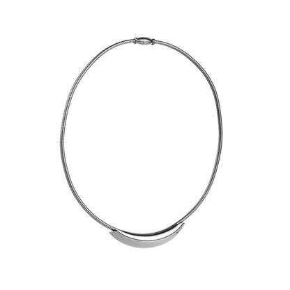 Luxurious Simple Style Solid Color Titanium Steel Plating Gold Plated Silver Plated Choker