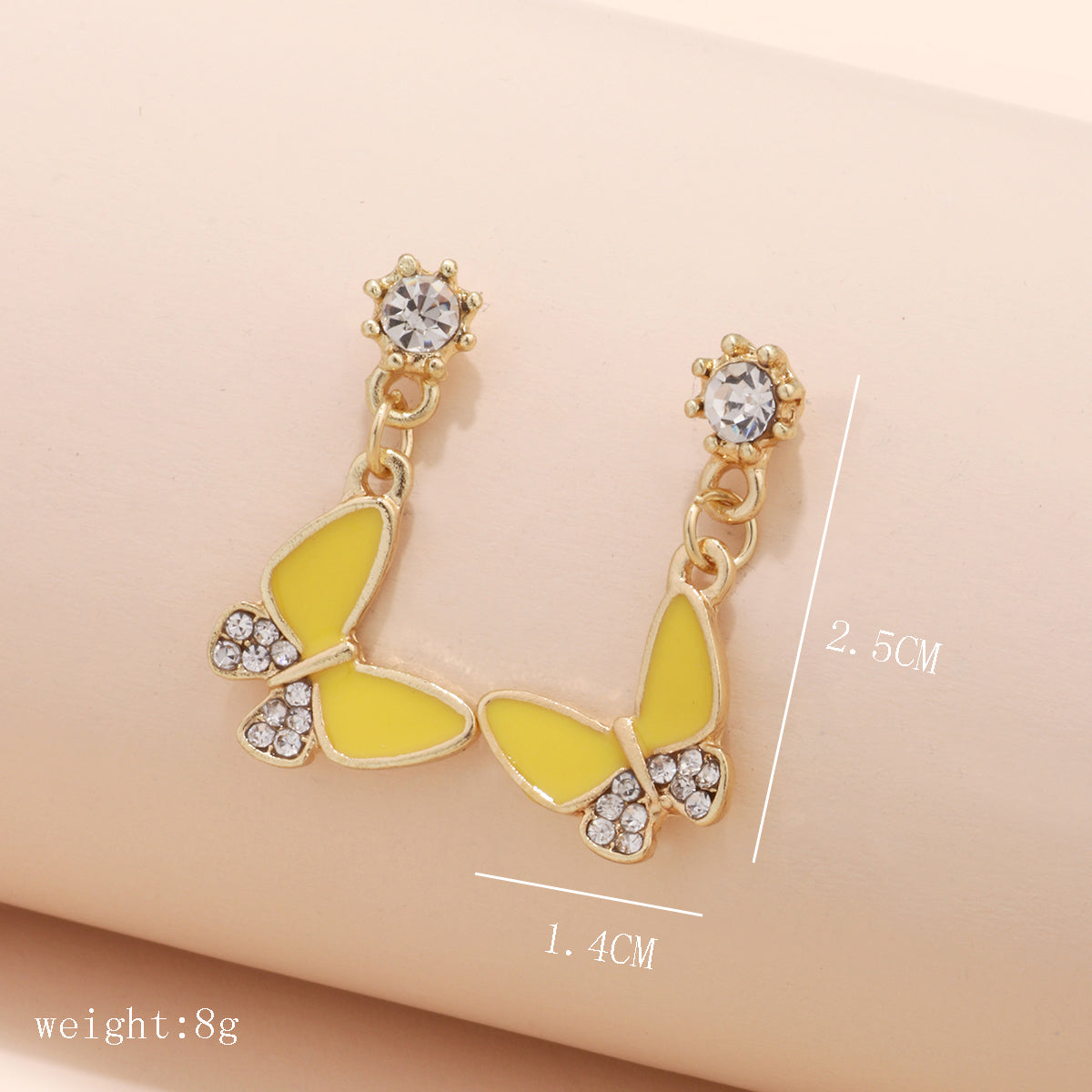 1 Pair Fashion Sunflower Alloy Cloth Embroidery Fabric Women's Girl's Drop Earrings