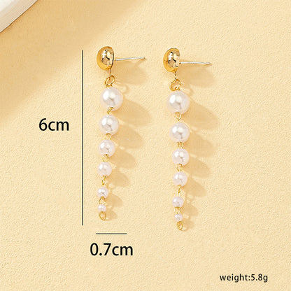 1 Pair Vintage Style Color Block Plating Alloy Drop Earrings