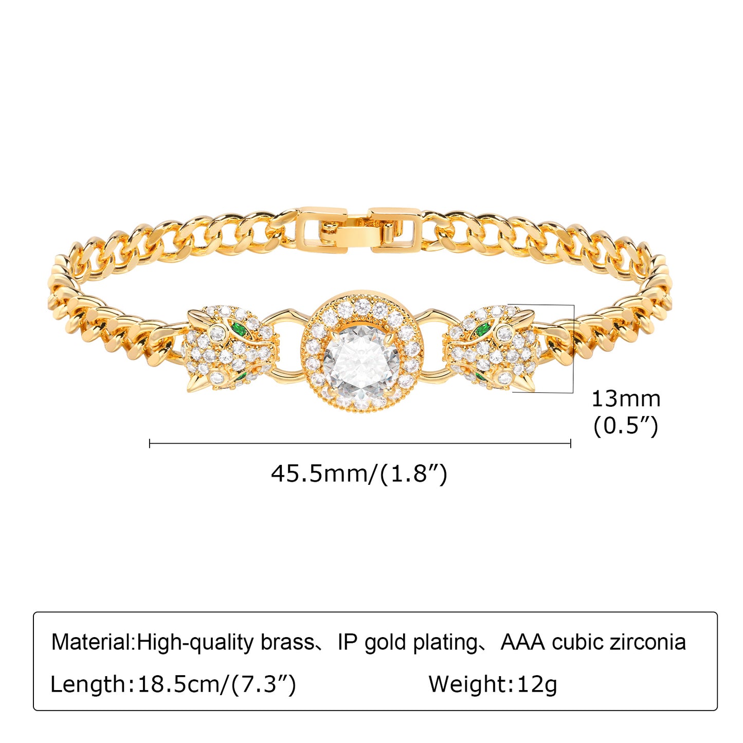 Elegant Snake Butterfly Copper Plating Inlay Zircon 18k Gold Plated Bracelets