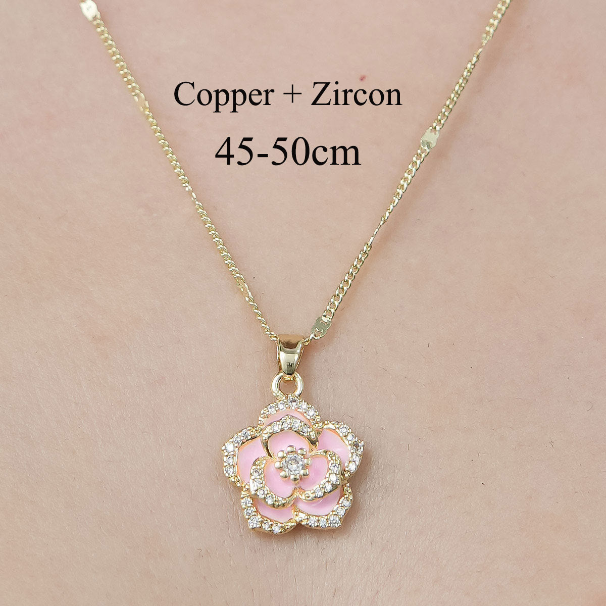 Simple Style Tortoise Heart Shape Butterfly Copper Plating Inlay Zircon Pendant Necklace