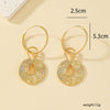 1 Piece 1 Pair Ig Style Simple Style Floral Alloy 14k Gold Plated Drop Earrings