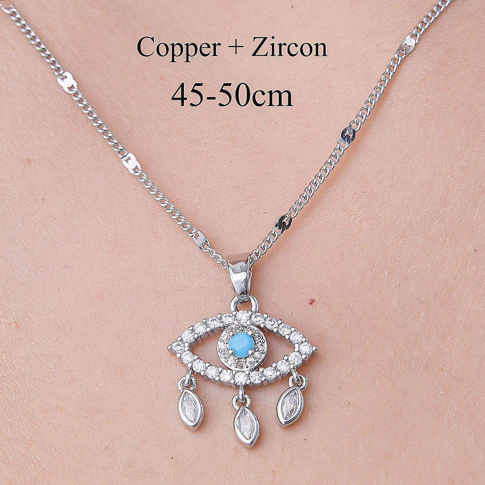 Wholesale Simple Style Cross Heart Shape Crown Stainless Steel Titanium Steel Polishing Plating Inlay Zircon Pendant Necklace