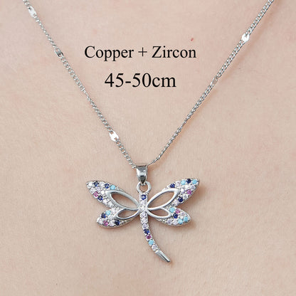 Wholesale Simple Style Butterfly Elephant Stainless Steel Titanium Steel Polishing Plating Pendant Necklace