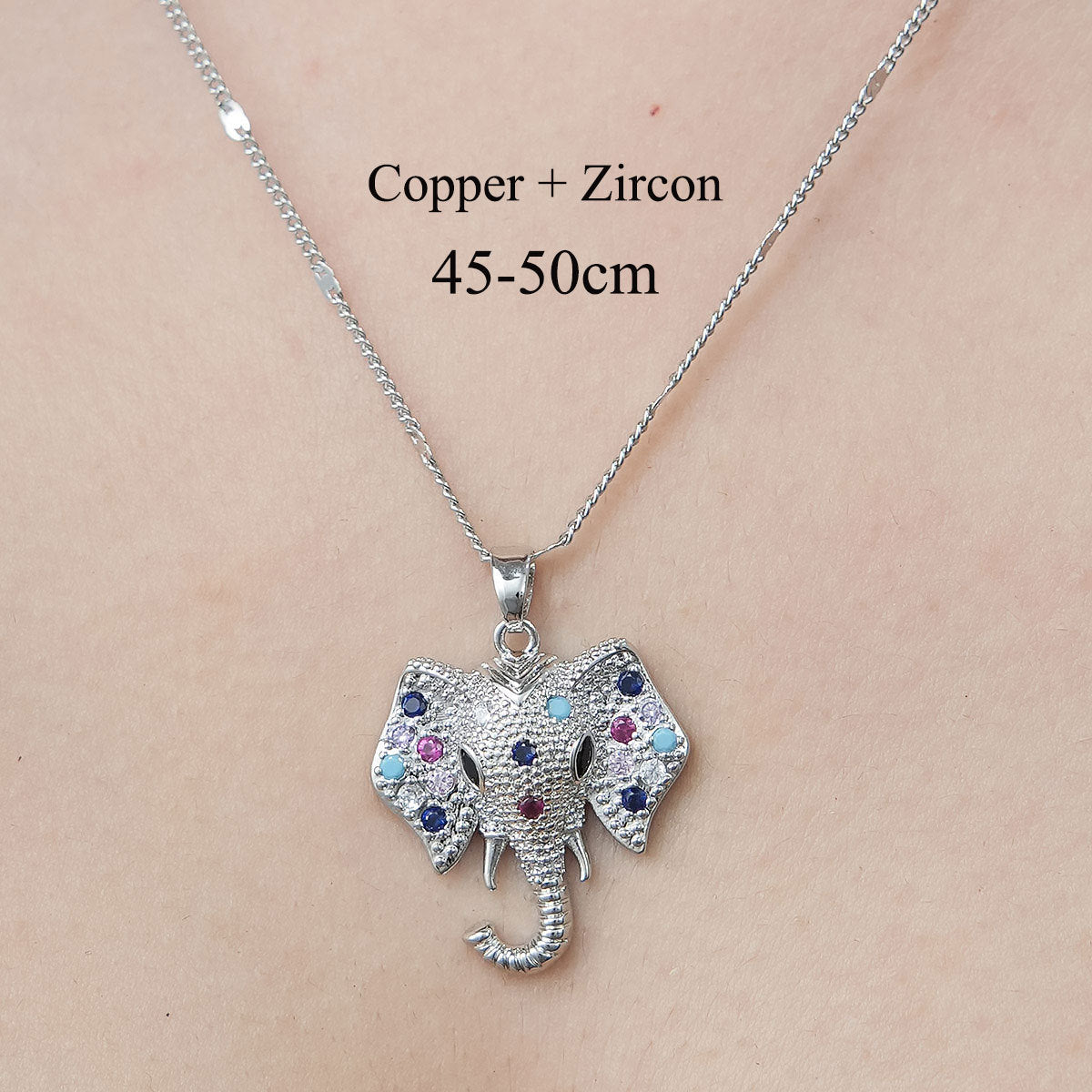 Wholesale Simple Style Butterfly Elephant Stainless Steel Titanium Steel Polishing Plating Pendant Necklace