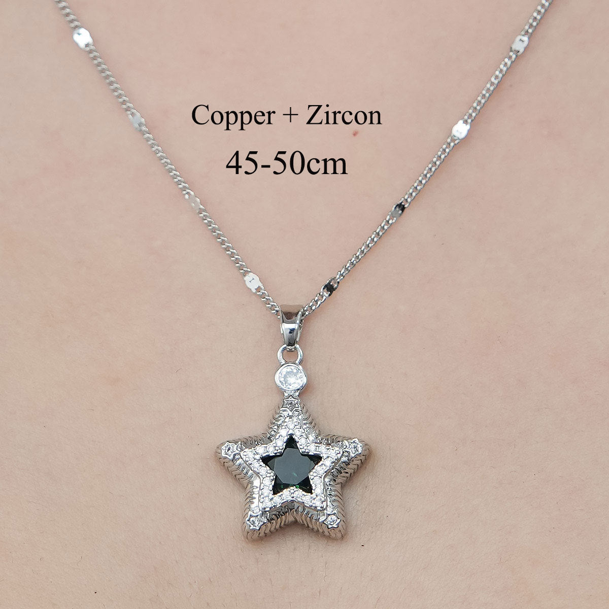 Wholesale Simple Style Devil's Eye Star Moon Stainless Steel Titanium Steel Polishing Plating Pendant Necklace