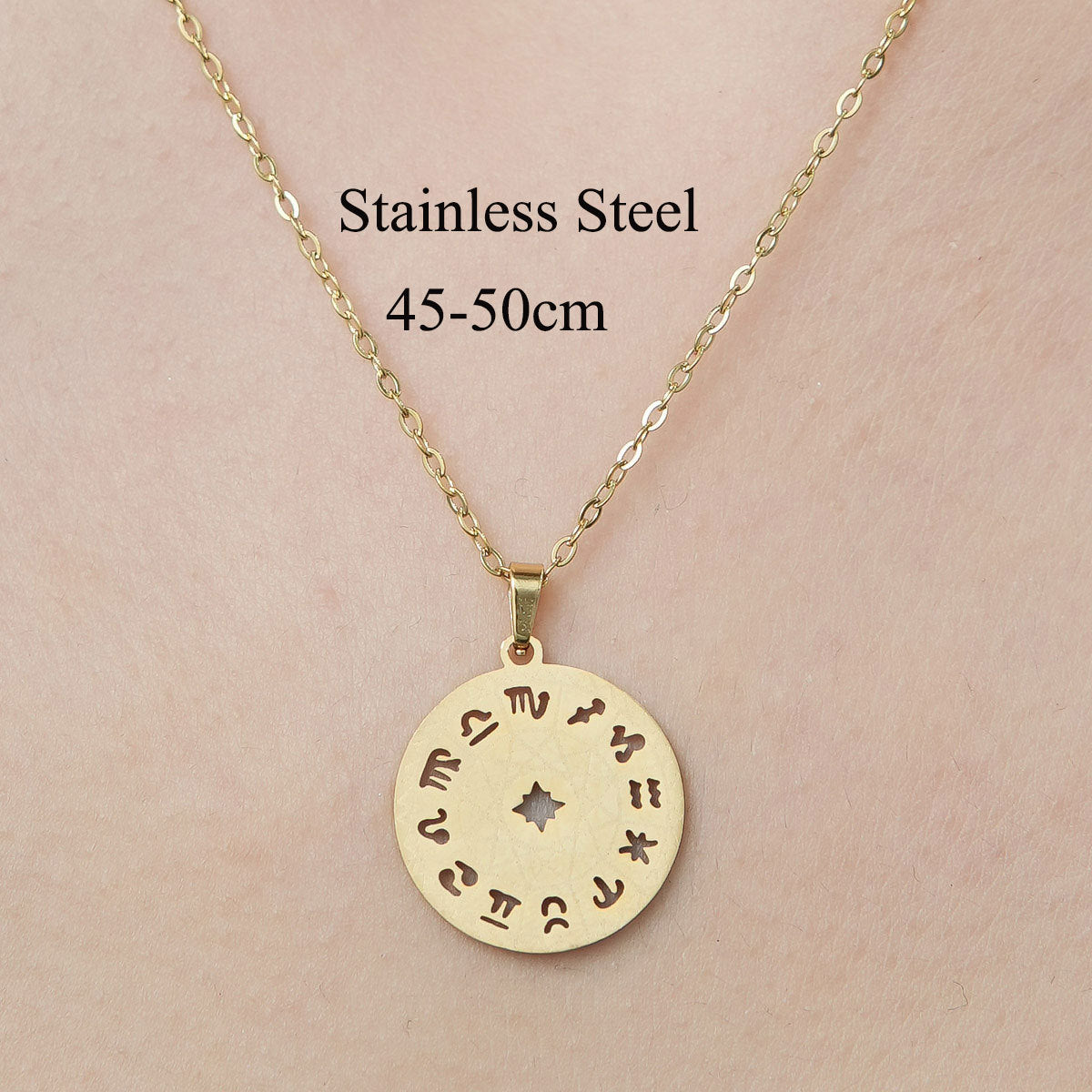 Wholesale Simple Style Moon Rocket Bear Stainless Steel Titanium Steel Polishing Plating Pendant Necklace