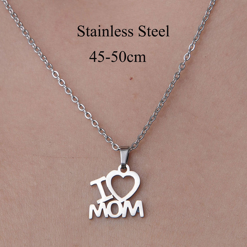 Wholesale Simple Style Human Letter Footprint Stainless Steel Titanium Steel Polishing Plating Pendant Necklace