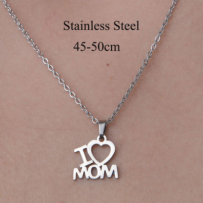 Wholesale Simple Style Human Letter Footprint Stainless Steel Titanium Steel Polishing Plating Pendant Necklace