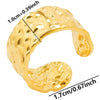 Hip-hop Retro Irregular Solid Color Stainless Steel Polishing Open Rings