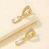 1 Pair Vintage Style Heart Shape Plating Inlay Copper Zircon Gold Plated Drop Earrings