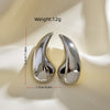 1 Pair Simple Style Water Droplets Plating Copper Ear Studs