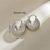 1 Pair Simple Style U Shape Plating Copper Hoop Earrings