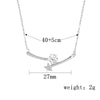 Glam Luxurious Solid Color Sterling Silver Plating Inlay Zircon Gold Plated Silver Plated Necklace