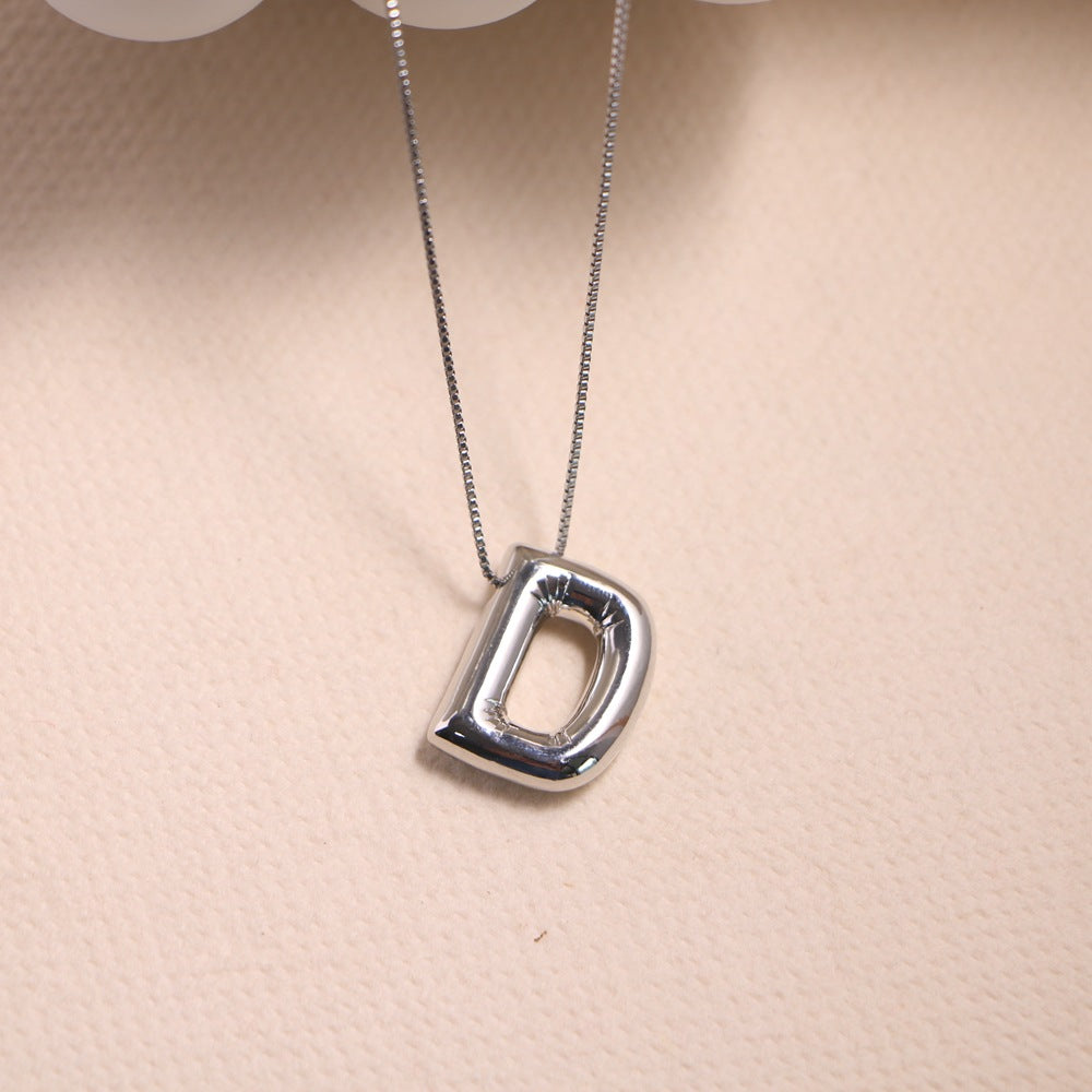 Vintage Style Letter Copper Plating Pendant Necklace