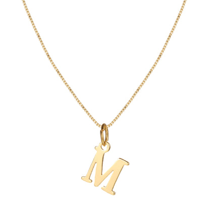 Wholesale Vintage Style Letter Stainless Steel Plating Pendant Necklace