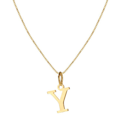 Wholesale Vintage Style Letter Stainless Steel Plating Pendant Necklace