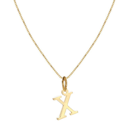 Wholesale Vintage Style Letter Stainless Steel Plating Pendant Necklace