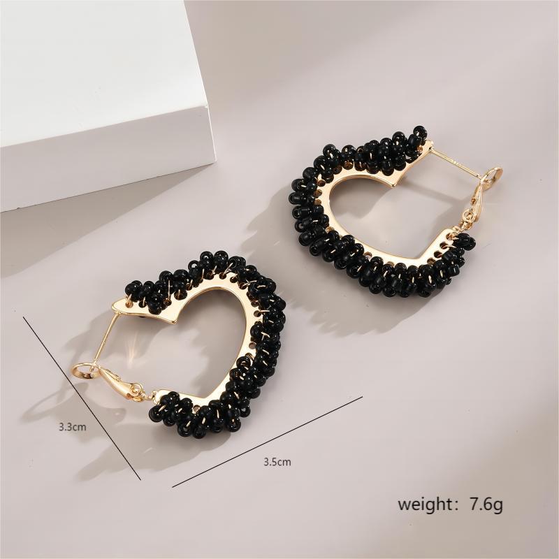 1 Pair Elegant C Shape Heart Shape Plating Stainless Steel 18K Gold Plated Ear Studs