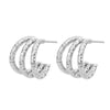 1 Pair Elegant Lady Geometric Plating Stainless Steel Ear Studs