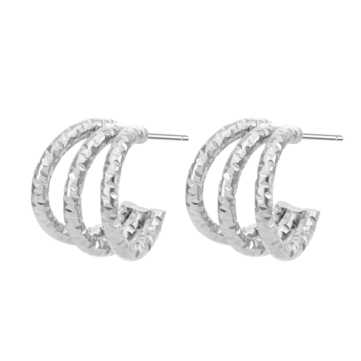 1 Pair Elegant Lady Geometric Plating Stainless Steel Ear Studs