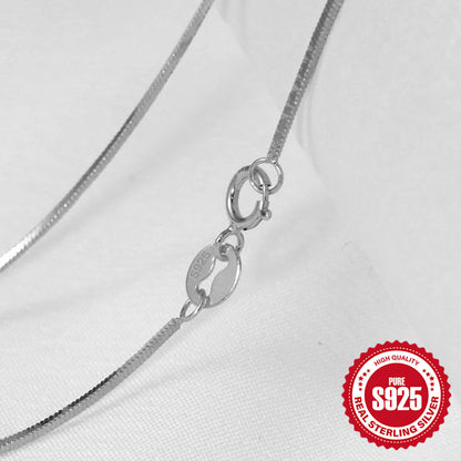 Simple Style Geometric Solid Color Sterling Silver Plating Necklace