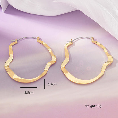 1 Pair Simple Style Geometric Plating Alloy Earrings