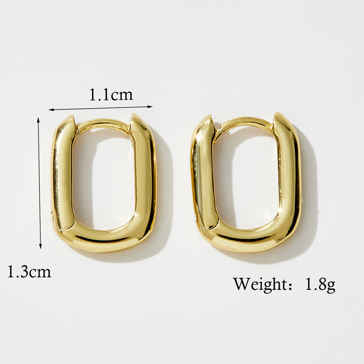 1 Pair Simple Style Commute Geometric Plating Sterling Silver 14k Gold Plated Rose Gold Plated White Gold Plated Earrings