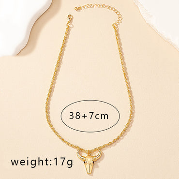 Hip-hop Punk Cattle Alloy Wholesale Pendant Necklace