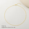 Casual Simple Style Classic Style Solid Color Copper Plating 18k Gold Plated Necklace