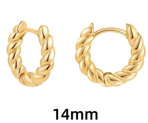 1 Pair Simple Style Classic Style Heart Shape Plating Stainless Steel Gold Plated Earrings