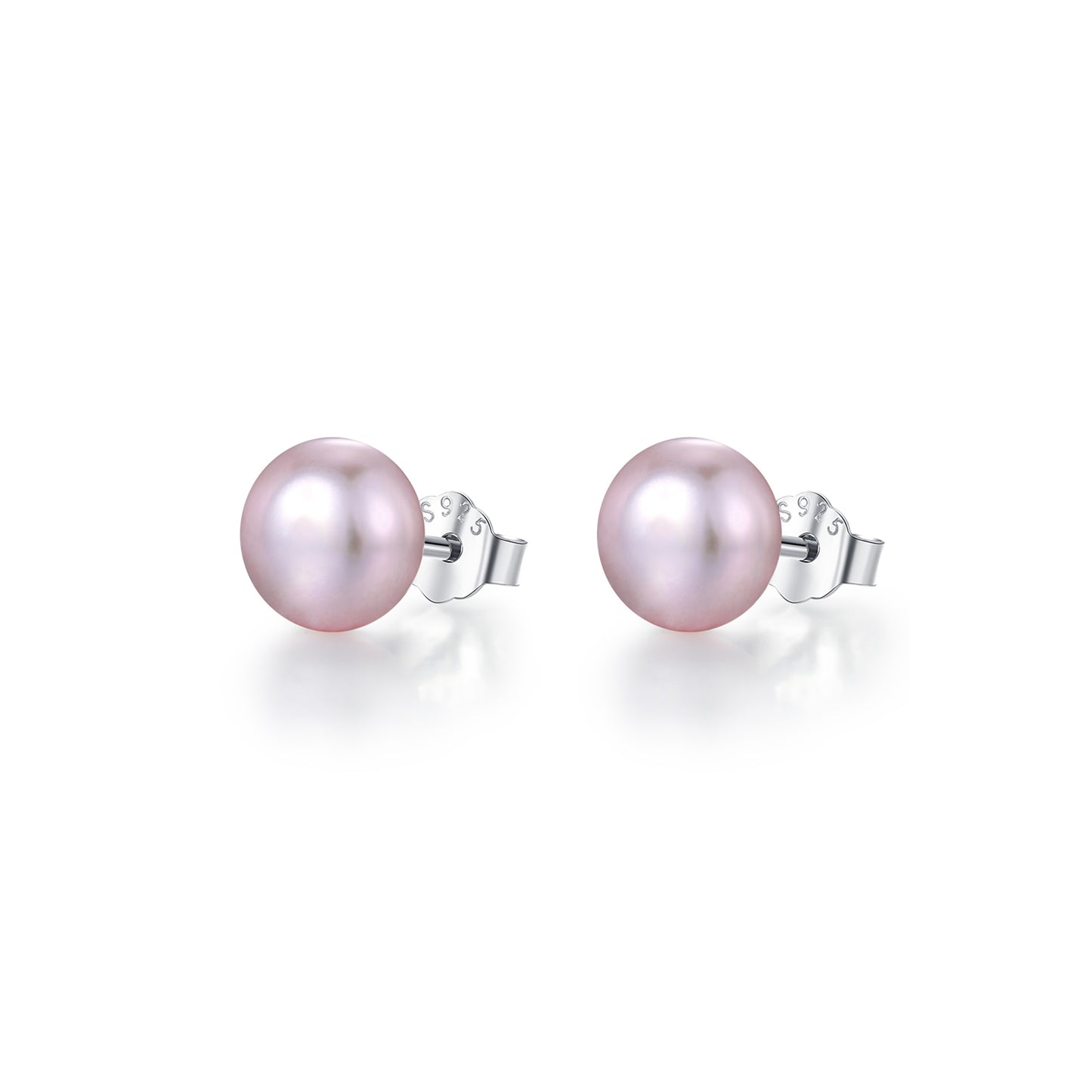 1 Pair Ig Style Elegant Sweet Oval Plating Freshwater Pearl Sterling Silver Silver Plated Ear Studs