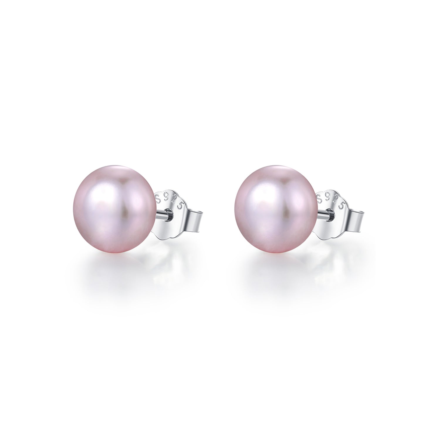 1 Pair Ig Style Elegant Sweet Oval Plating Freshwater Pearl Sterling Silver Silver Plated Ear Studs