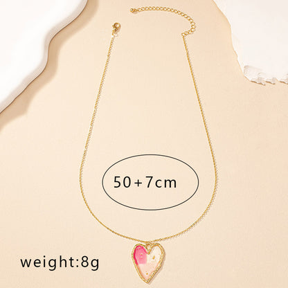 Simple Style Classic Style Heart Shape Alloy Wholesale Pendant Necklace