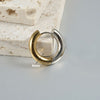 1 Piece Simple Style Color Block Plating Stainless Steel Gold Plated Earrings