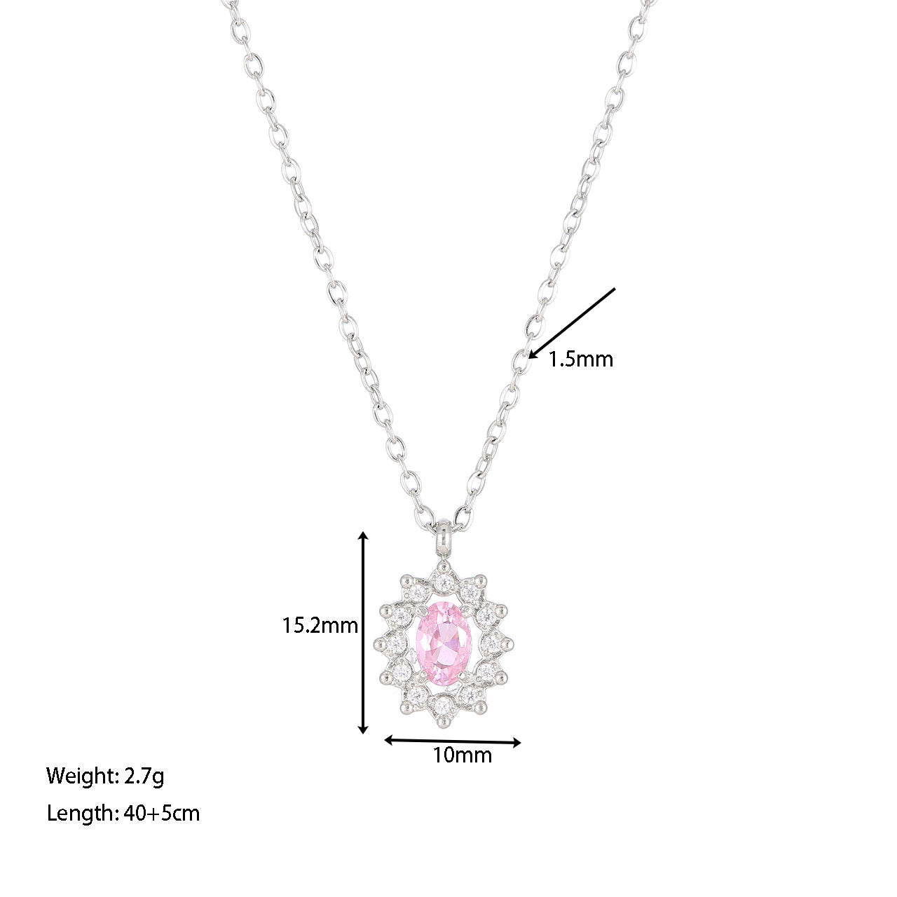 Simple Style Sun Stainless Steel White Gold Plated Gold Plated Zircon Pendant Necklace In Bulk