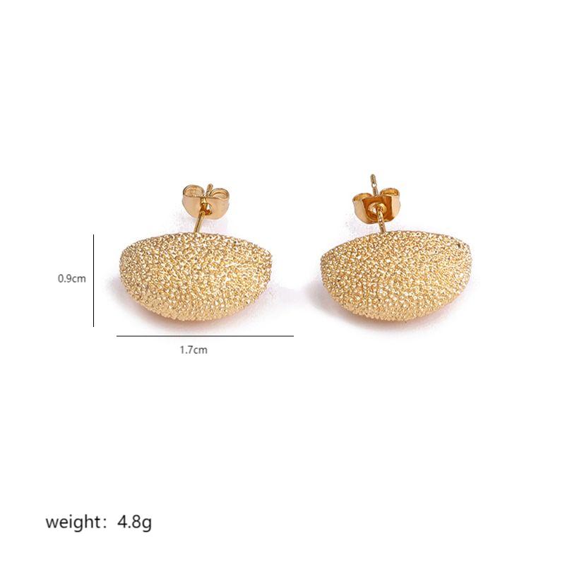 1 Pair Luxurious Commute C Shape Moon Plating Copper 18k Gold Plated Silver Plated Ear Studs