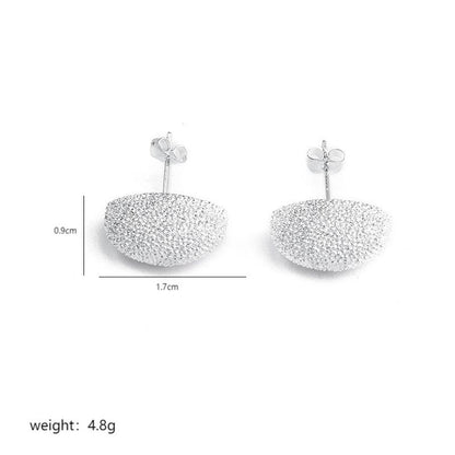 1 Pair Simple Style Commute Korean Style Moon Water Droplets Flower Copper 18K Gold Plated Silver Plated Ear Studs