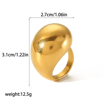 1 Pair Simple Style Solid Color Polishing Plating Stainless Steel 18k Gold Plated Ear Studs