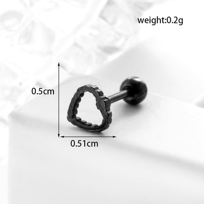 Lady Geometric Plating Stainless Steel Ear Studs