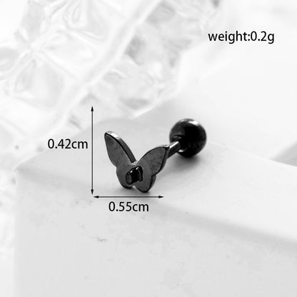 Lady Geometric Plating Stainless Steel Ear Studs