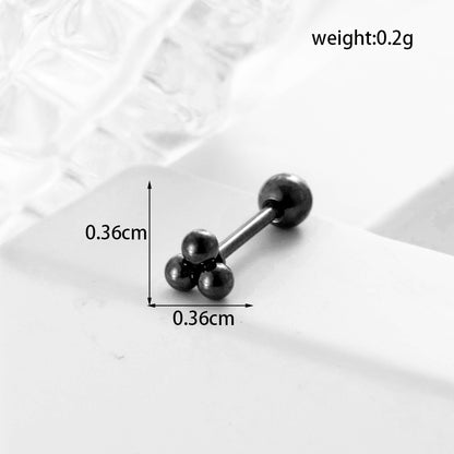 Lady Geometric Plating Stainless Steel Ear Studs