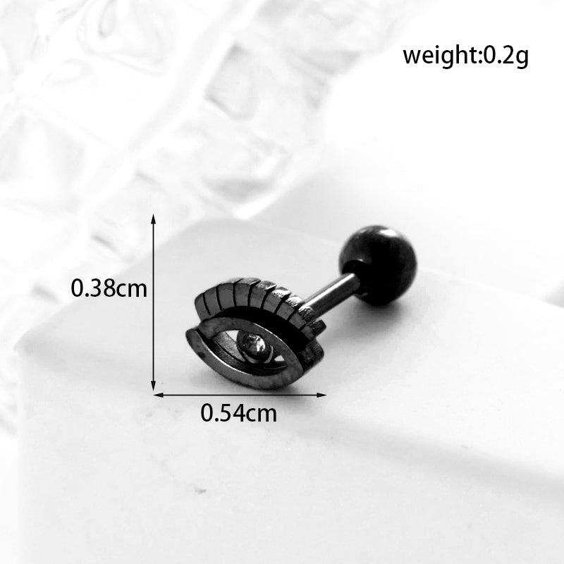 Lady Geometric Plating Stainless Steel Ear Studs