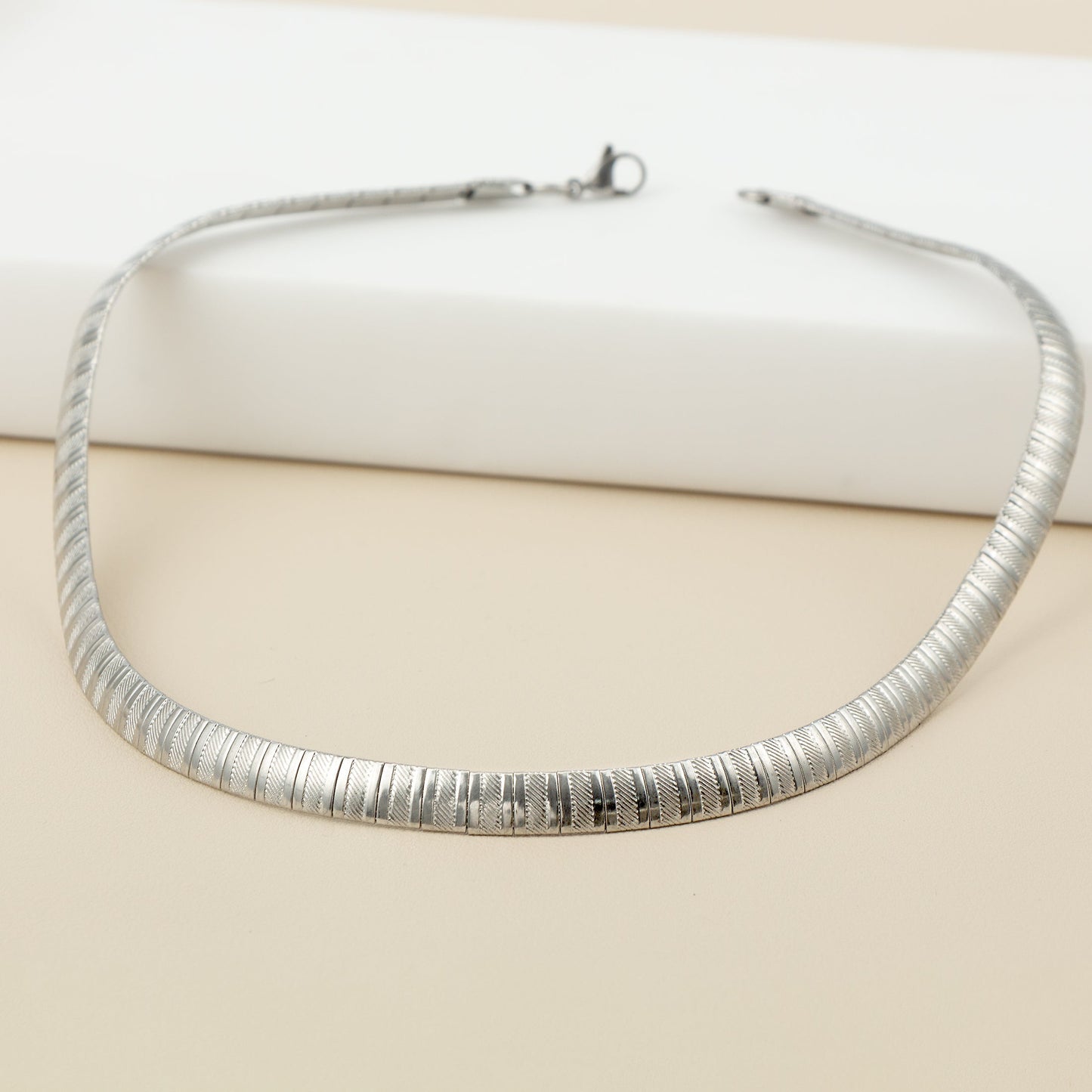 Wholesale Streetwear Geometric Solid Color Stainless Steel Plating Platinum Plated Choker