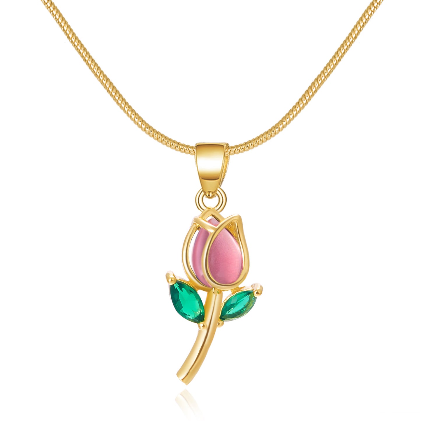 Sweet Flower Copper Plating Jewelry Set