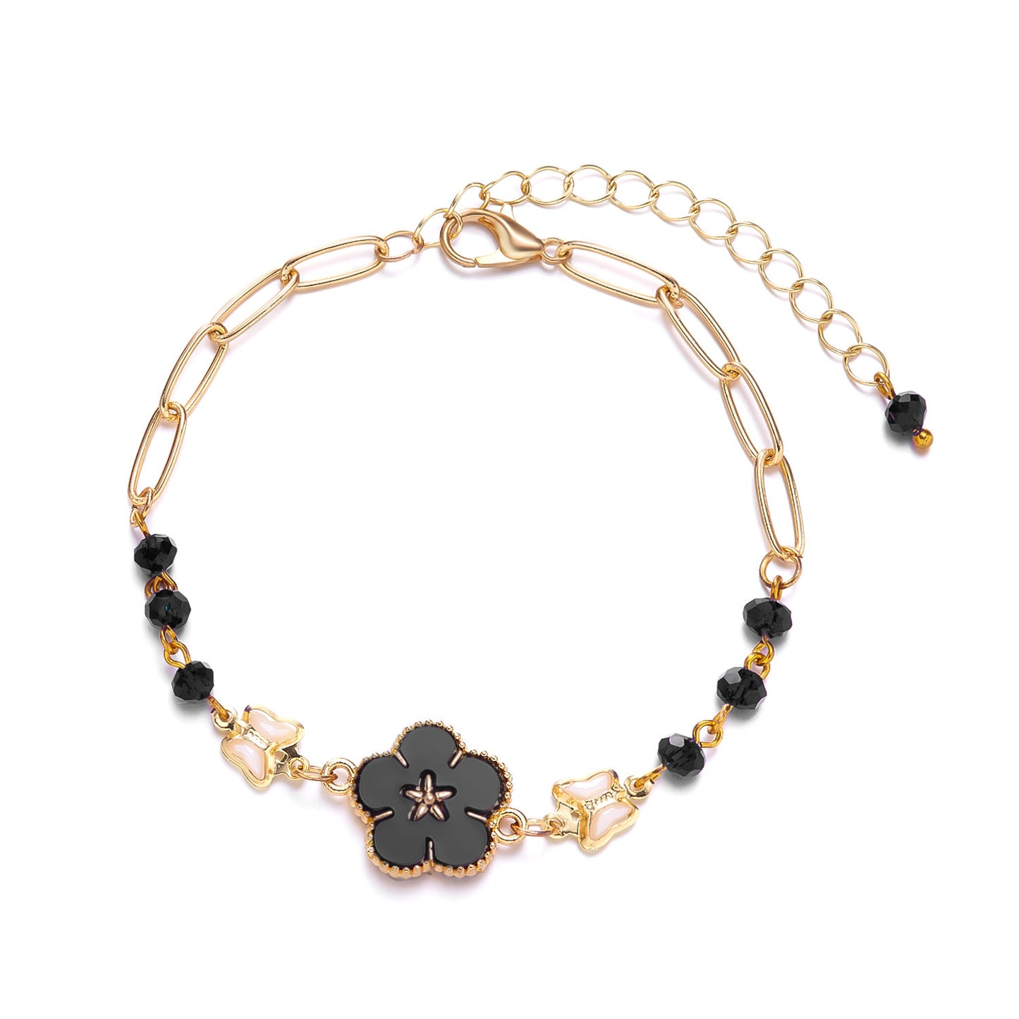 Sweet Flower Alloy Plating Women's Bracelets