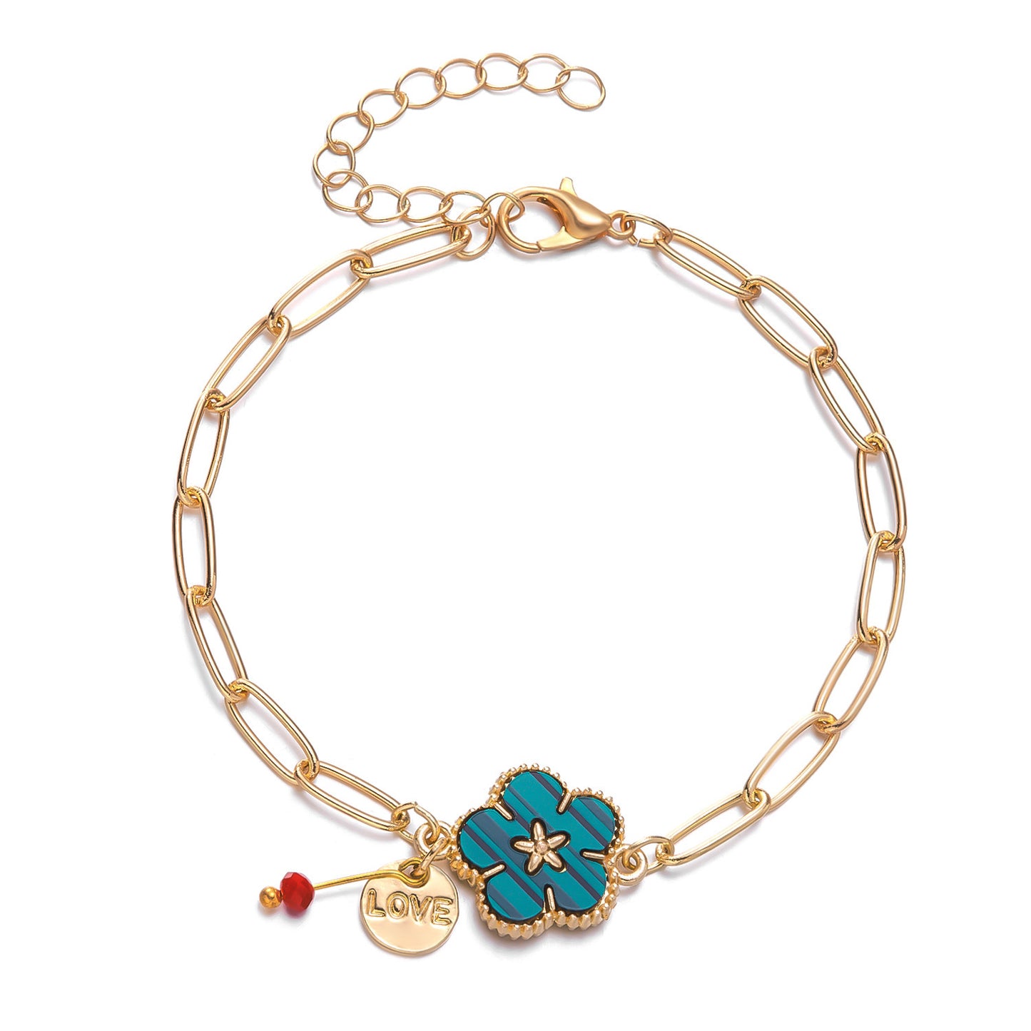 Sweet Flower Alloy Plating Women's Bracelets